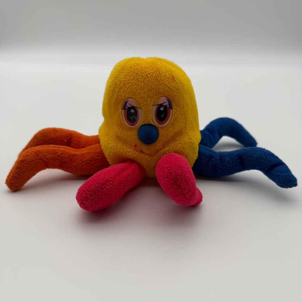 Vintage Fiesta Octopus Plush Stuffed Animal Rainbow Pride‎ Toy